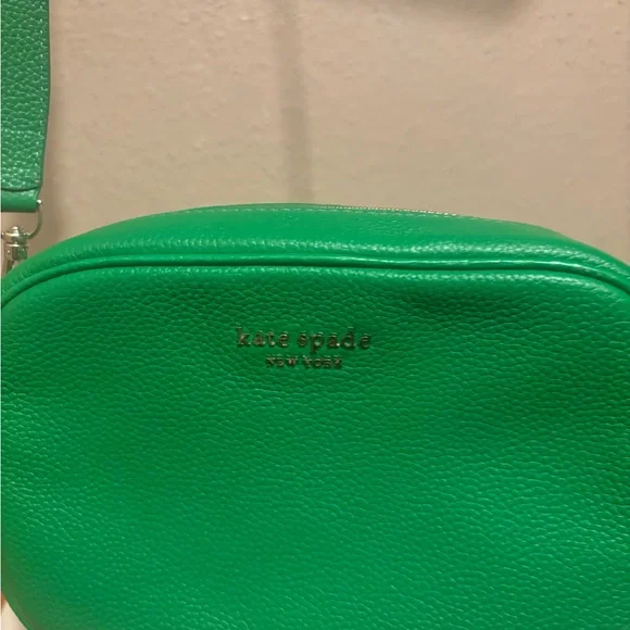 Kate Spade Pebble Leather Astrid Medium Camera Bag Green Jay - Picture 5 of 12